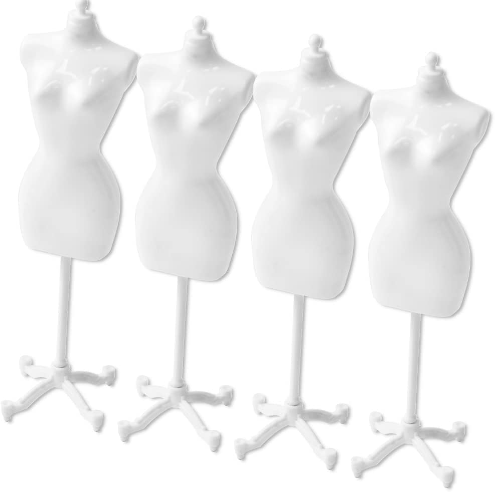 卓上ミニマネキン4体セット｜店舗用品