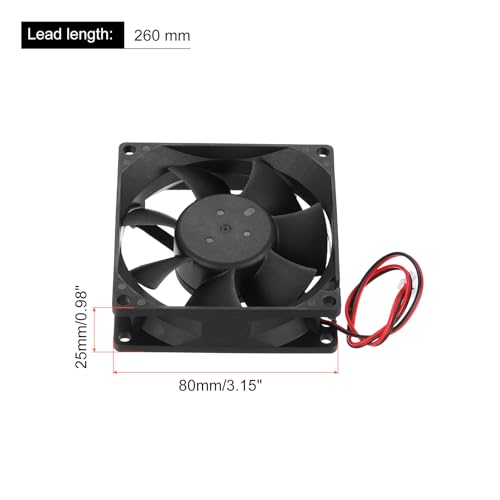 Ventilador 3D impresora y proyectos de ventilación caseros con este extractor DC12V de 80mm 2