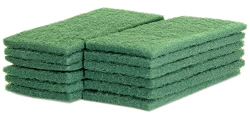 12 x Grüne Nylonpads für Handpadhalter & Stielpadhalter Professional - Sparset inkl. kleine Handpadkunde.