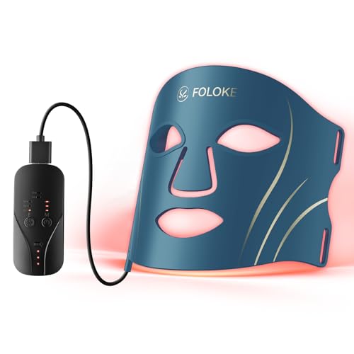 FOLOKE LED Light Therapy Mask Skin Care, LEDs face mask