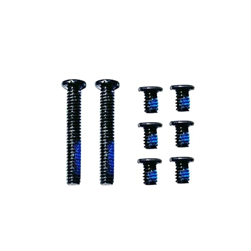 HSSDTECH Lower Bottom Base Cover Case Screws Replacement for HP Omen 15-DC Bottom Case Screws,Set of 8(2 Long and 6 Short)