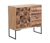 Tablero Lateral De Chapa De Fresno, Frontis De Madera Reciclada Con Base De Metal