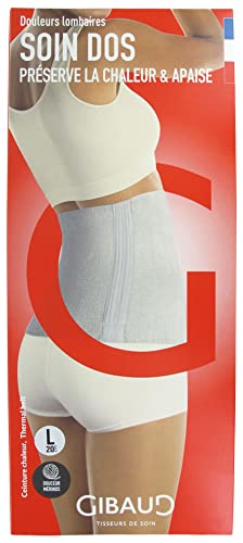 Gibaud Soin Dos Ceinture Chaleur Écru Hauteur 20 cm - Taille L