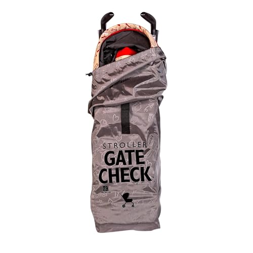 Image of J.L. Childress Gate Check Bag for Umbrella Strollers - Travel Bag for Airplane, Fits Most Single Umbrella Baby Strollers, Airport Accessories for Gate Check, Flying Essentials - Deluxe, Grey