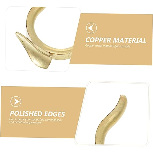 VICASKY 2 Peças Trompete Plana Peça Durável Premium Dourado B Gancho Acessório De Fornecimento Front