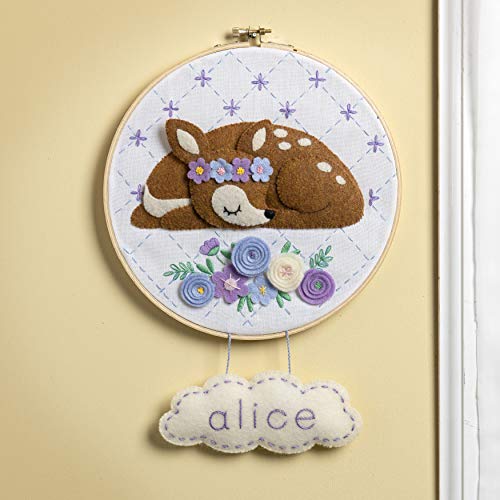 Kit feutrine Woodland Floral Bucilla à offrir en cadeau créatif