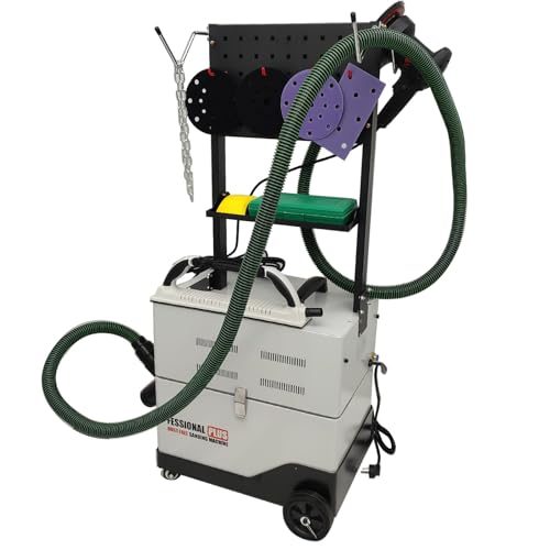 INTSUPERMAI Electric Dry Sander with Vacuum Dust Collection 50L Capacity 220V 1600W Dust Free Sanding Machine Automotive Grinding and Vacuuming Machine Max 1200RPM