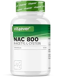Vit4ever – vit4ever NAC - N-Acetyl L-Cystein - 240 Kapseln je 800 mg