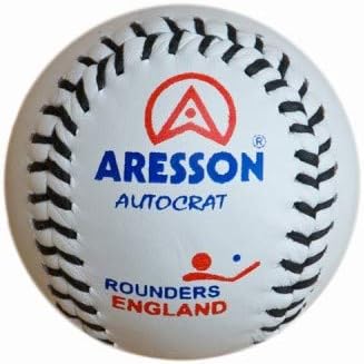 ARESSON ROUNDERS BALL AUTOCRAT - WHITE - Rounders - Great for School - Match Ball