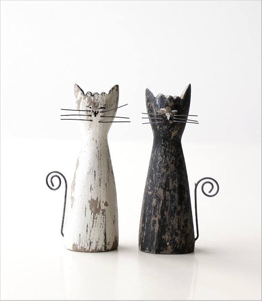 猫型木製置物 中型 ナチュラルウッド Amazon.co.jp: ねこ 猫 置物 オブジェ 雑貨 木製 かわいい