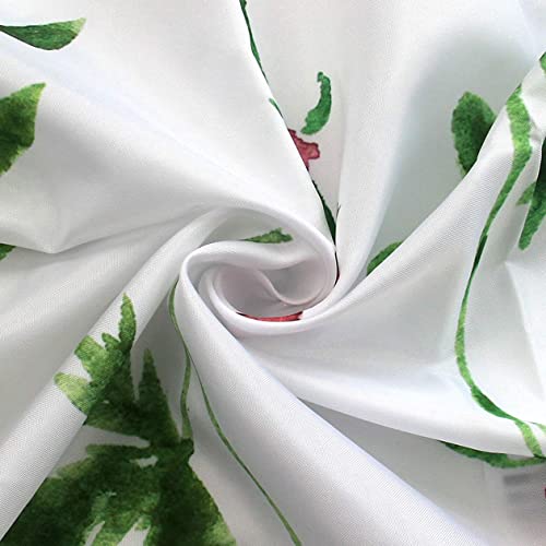 Riyidecor Fabric Wildflower Botanical Shower Curtain 72Wx72H Inch Floral Plant Leaves Flower Spring Garden Herbs Decor Bathroom Accessories For Girl Women 12 Pack Plastic Shower Hooks Included Ry-Oisl #TOP2