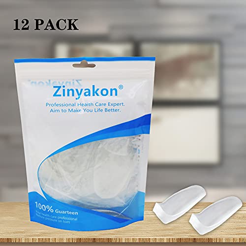 Zinyakon Gel Bunion Pads And Protectors, 12 Packs Of Bunion Guards For Big Toe Cushion, Bunion Shields For Bunion Pain Relief, Reduce Bunion Pain From Rubbing #TOP5