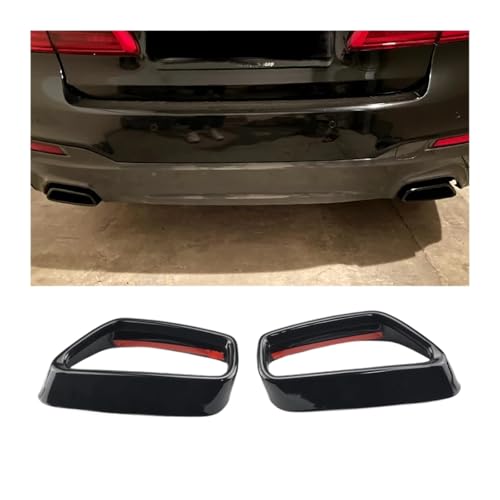 Cubierta salida tubo escape silenciador decorativa para Serie 5 G30 G38 modelos 2018 a 2022 4