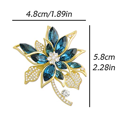 Broches à fleurs élégantes, accessoire de robe chic pour femme