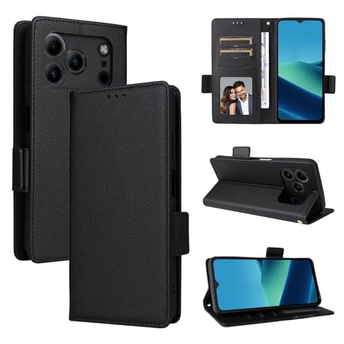 �X�}�z�P�[�X �Ή��@�� for Doogee Note 56 (Pro) / Note 56 Plus �t���b�v�L�b�N�X�^���h���C���J�[�h�X���b�g�E�H���b�g�J�o�[ Black