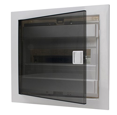 Kopp 346001004 Boîte de Distribution encastrée avec Porte en Plastique pour 12 pôles Gris/Noir