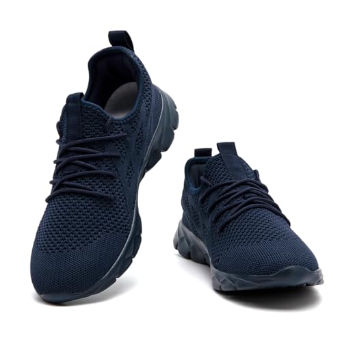 Image of Mens Slip On Walking Shoes Non Slip Running Shoes Lightweight Breathable Tennis Sneakers Fashion Casual Gym Trainers