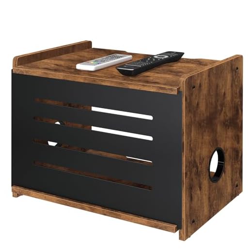 Homode Rustic Wood Router Shelf