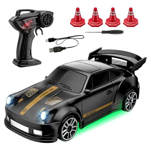 ETUCYNG Mini Coche De Drift Teledirigido RC Car 7.9x3.5x2.6cm 1:64 Coche Teledirigido Infantil 2.4 GHz Coches De Juguete Control Remoto Realista para Jóvenes Carreras En Interior Y Exterior