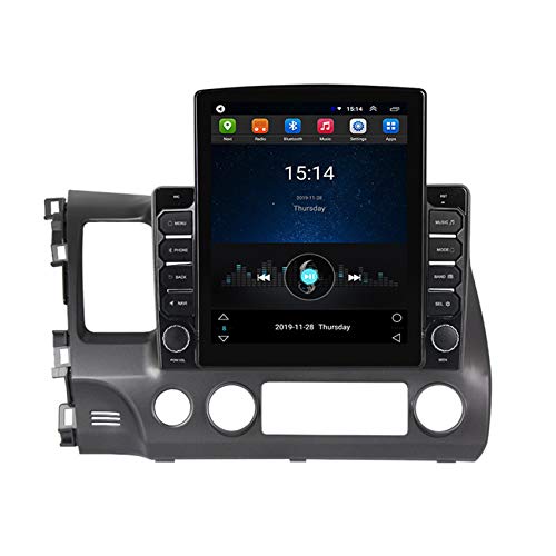 Android 8.1 Autoradio GPS Navigation für Honda Civic 2006-2011 Auto Stereo 2 Din 10 ''Bluetooth WiFi FM Spiegel Verbindung Rückfahrkamera,4core