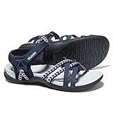 UBFEN Womens Hiking Sandal Sport Sandal Straps with with Arch Support Beach Vacation Casual Camping