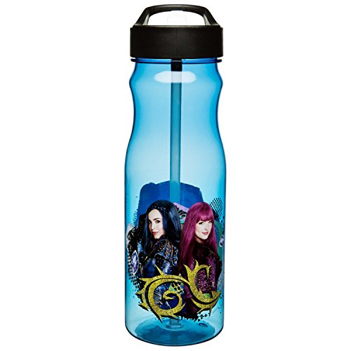 Zak Designs Descendants 2 25 oz. Water Bottle with Straw, Disneys Descendants