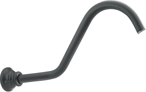 Moen tubo de níquel cepillado 14 pulgadas Brazo de regadera, S113WR