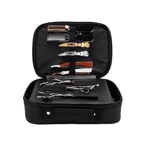 Fancyes Bolsa de Barbeiro, Estojo de Barbeiro para Ferramentas de Cabeleireiro, Itens de Cabeleireir