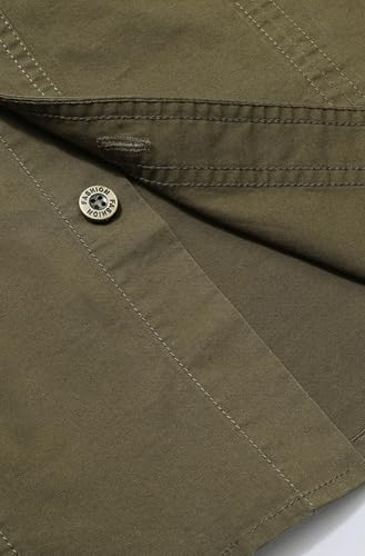 Men's Long Sleeve Button Down Cotton Shirts with Pockets - image 3