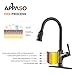 APPASO Oil Rubbed Bronze Kitchen Faucet with Pull Down Sprayer, Antique Single Handle High Arc Single Hole Pull Out Kitchen Sink Faucets