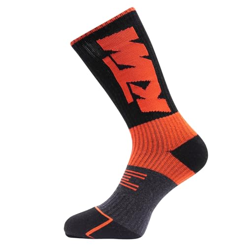 KTM Calcetines Altos Ktm/1/Chsx6, Negro, 6-8 para Hombre