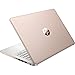 HP 2023 14-inch HD Laptop, Intel Celeron N4120, 16GB RAM, 320GB Storage(64GB eMMC+256GB Micro SD), Win 11 H in S Mode, One Year of Microsoft 365, Rose Gold