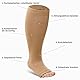 LOFIR Medizinische Kompressionsstrümpfe für Damen Herren: Offene Zehen Kniehohe Dicke Waden Übergröße Stützstrümpfe Feste 20-30 mmHg Klasse 2 Gradienten Compression Socks für Ödeme Hautfarbe 1 Paar