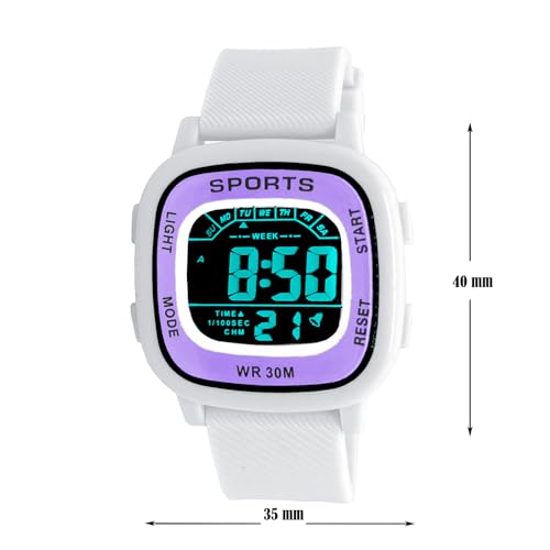 Image of Time Up Digital Dial 2025 Shock-Proof Water & Dust Resistant Alarm Student Watch for Boys & Girls (Age 5-17 Years)-GSK-101