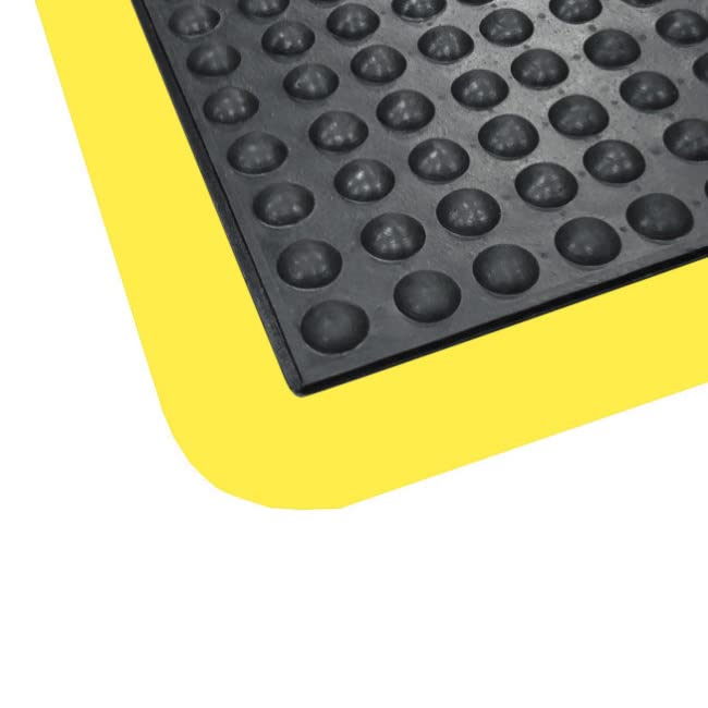 Vivol Tappetino ergonomico 60 x 90 cm nero giallo antiscivolo antiaffaticamento