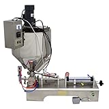 INTBUYING Paste Liquid Heating Mixing Filling Machine with Vertical Hopper 5-50ml