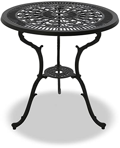 Centurion Supports TABREEZ Garden & Patio Black Cast Aluminium Bistro Table