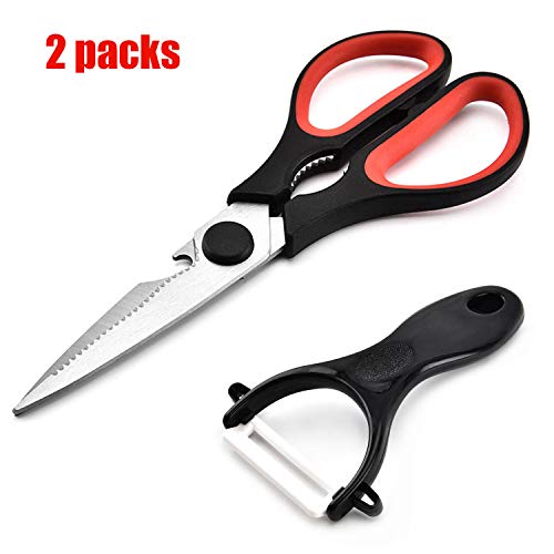 9 Inch Kitchen Shear & Fruit Peeler Set by Yarlung