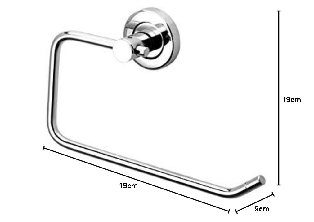 iSTAR Stainless Steel Towel Ring with Shelf -4 iSTAR Stainless Steel Towel Ring with Shelf -4