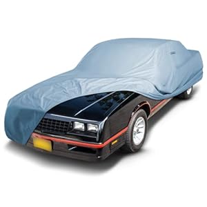iCarCover Custom Car Cover for Chevy Monte Carlo, Waterproof All Weather Rain Snow UV Sun Protector Full Exterior Indoor Outdoor Car Cover (Year Fits 1978-1988)