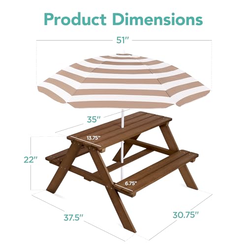 Best Choice Products SKY7698 Kids Wooden Picnic Table thumb #1