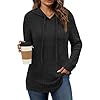 Womens Soft Ribbed Hoodie Sweaters - Minimalist Ch... #1