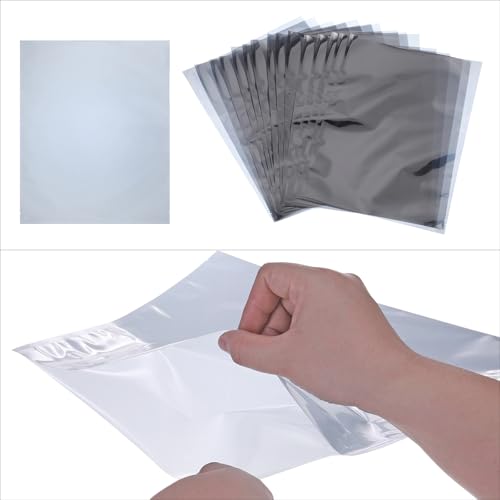 Image of MECCANIXITY 15Pcs Anti Static Bags ESD Shielding Bag Flat Open Top Anti Static Bag for Electronic Devices 11.8x15.7 Inch(300 * 400mm)