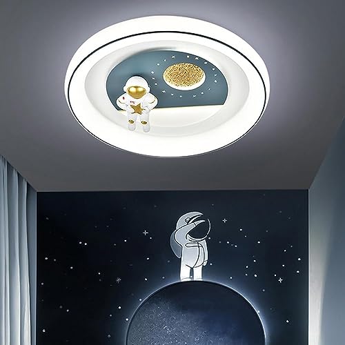 Luz de techo para niños regulable de 96W con motivo de astronauta ideal para la noche