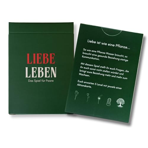 Liebe Leben Kartenspiel - Tiefgründiges Beziehungs-Spiel für Paare: Stärkt Bindung, Kommunikation & Intimität, Fragen & Aktionen für Jede Beziehungsphase
