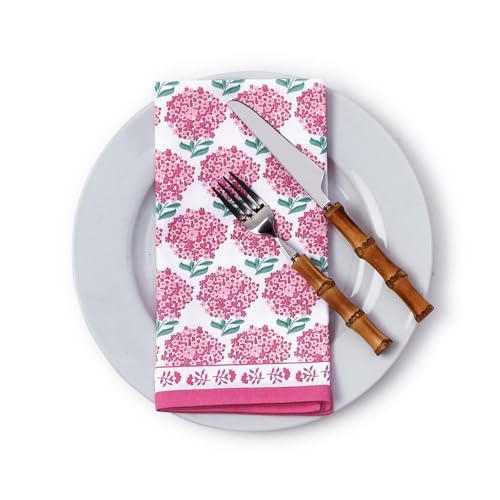 Servilletas de Tela Pink Hydrangea Pack 4 miniatura 3
