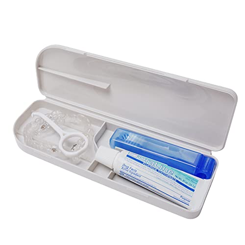 Capsule Case + Aligner Remover Tool - Brush and Toothpaste Included - Perfect for Compact and Sanitary Storage of Clear Retainers for Dental Hygiene