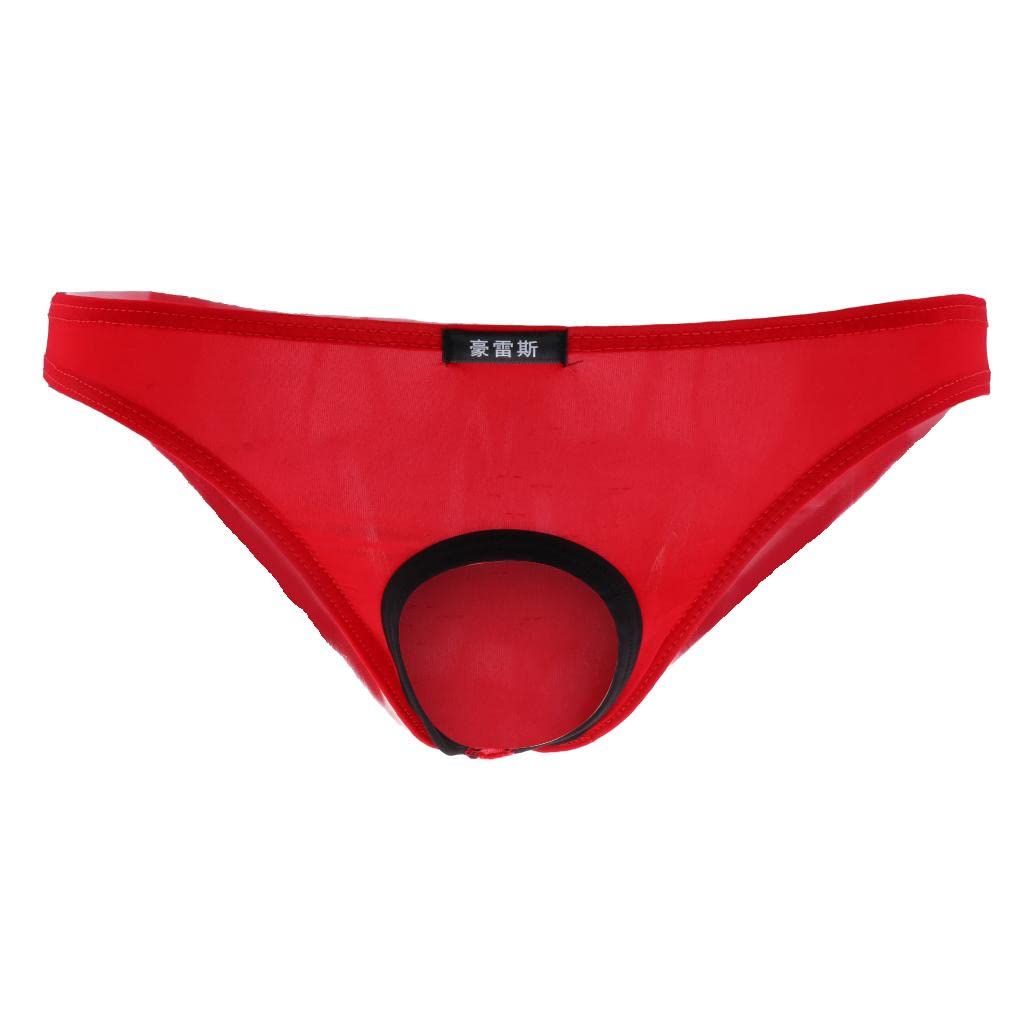 Mens Spandex Bikini Briefs Underpants Open Front Pants M red | Clothing Shoes & Accessories | Mens Clothing | Underwear | 1 x Mens Open Brief Underwear-image-9