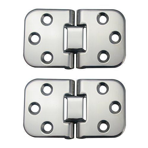 White Water 7713ES Stainless Steel Flush Mount Double Pin Hinge, 2-3/4” x 1-5/8”