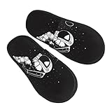 Zapatillas De Casa Hombre Mujer Astronauta Flotando En El Cosmos Pantuflas...